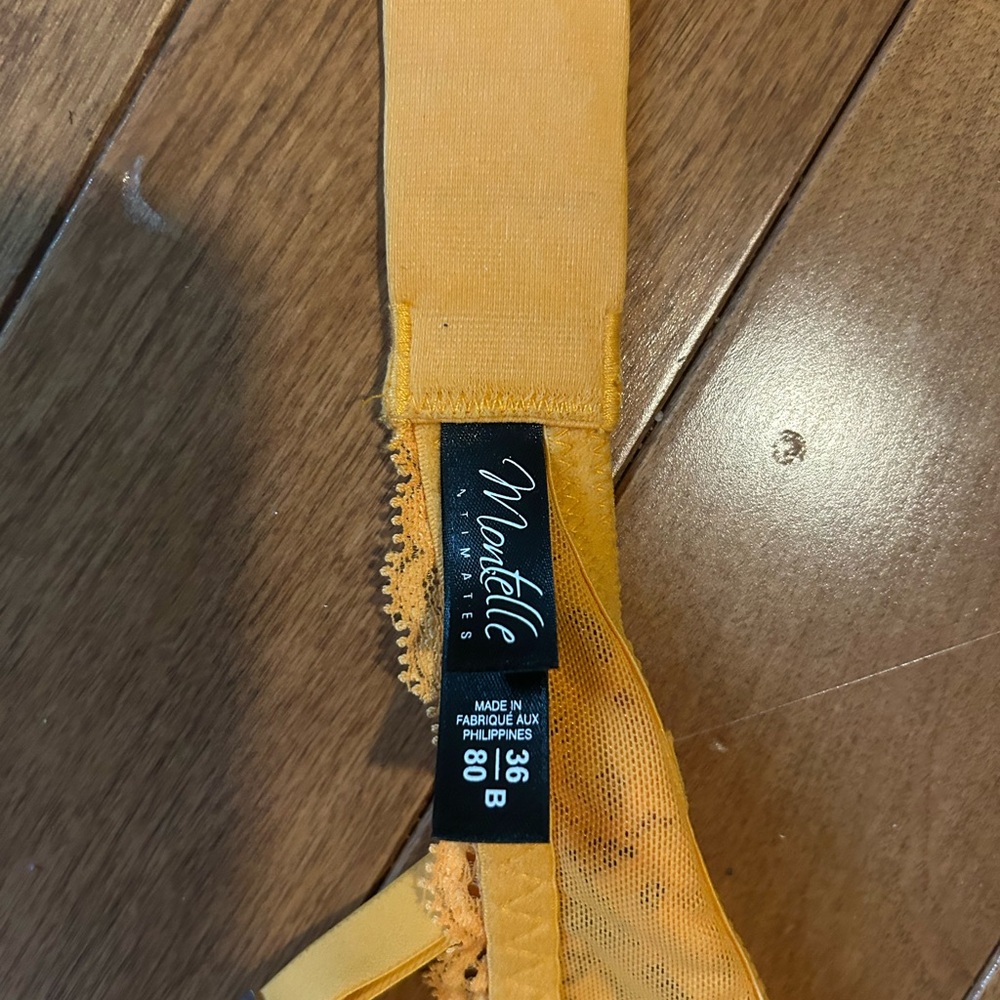 Montelle Intimates Orange/Yellow Bra, 36B